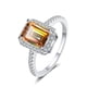 thumbnail image 4 of Anillos de Boda de Moissanita Corte Esmeralda de 2 Uds para Mujer Anillo de Aniversario de Plata Esterlina Color D VVS1 Anillos de Moissanita Anillos de Diamante con Certificado, 4 of 9