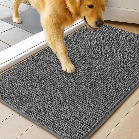 Alfombra para puerta de perro MUDGUARD MAT 48 × 76 cm Gris Absorbente