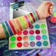 thumbnail image 4 of Paleta de sombras de ojos de 24 colores arcoíris: maquillaje profesional, paletas de sombras de ojos con brillo metálico mate, colores vibrantes y brillantes, set de cosméticos., 4 of 8