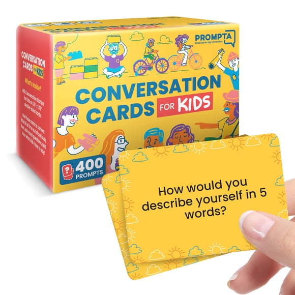 Tarjetas de conversación Discusables Prompta para niños de 8 a 12 años