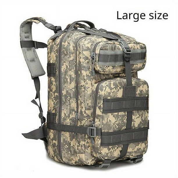 1pc Multifunctional Tactical Sports Bag, Portable Large Capacity Backpack, Outdoor Camping Hiking Fishing Travel Rucksack