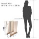 thumbnail image 5 of Estantería de Arte UNZERO de Madera con Ruedas Giratorias para Lienzos, 5 of 9