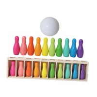 Magideal - Juego De Bolos De Combinación De Colores, Juguetes Educativos Sensoriales De Clasificación De Colores Para Niños, Adultos, Niños Y Niñas, Suministros