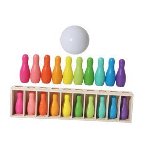 Magideal - Juego De Bolos De Combinación De Colores, Juguetes Educativos Sensoriales De Clasificación De Colores Para Niños, Adultos, Niños Y Niñas, Suministros