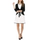 thumbnail image 2 of INSPIRE CHIC Cárdigan de punto abierto con lazo al frente, manga larga, dobladillo con volantes, para mujer, regreso a clases, talla M, negro, 2 of 8