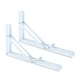 thumbnail image 1 of Soportes Plegables Para Estante, Accesorios Montados En La Pared, Resistentes Para Mesa De Banco, Color Blanco, 10 Pulgadas, 2 Uds., 1 of 3