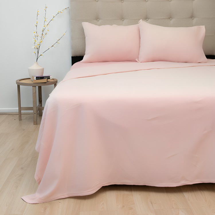 Sábanas De Polar Composé King 2.5 Plazas / Bicolor Rosa – Doral