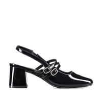 Zapato Taco Talón Descubierto Elegante Mujer Weide Yl053