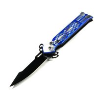 Genérico - Blue Leroy Navaja Cortapluma Automatica Ad65 Navaja Corta Pluma Cuchillo Cortapluma