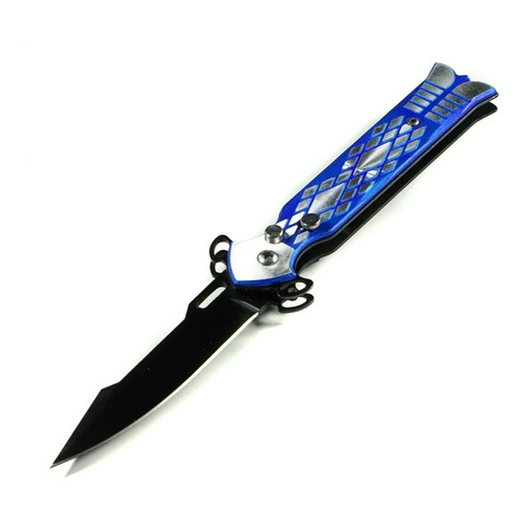 Genérico - Blue Leroy Navaja Cortapluma Automatica Ad65 Navaja Corta Pluma Cuchillo Cortapluma