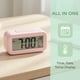 thumbnail image 3 of REGALWOVEN Pequeño Reloj Despertador Digital para Dormitorio, Relojes Despertadores con Pantalla de Números Grandes, Temperatura, Repetición, 12/24H para Dormilones Profundos Rosa, 3 of 7