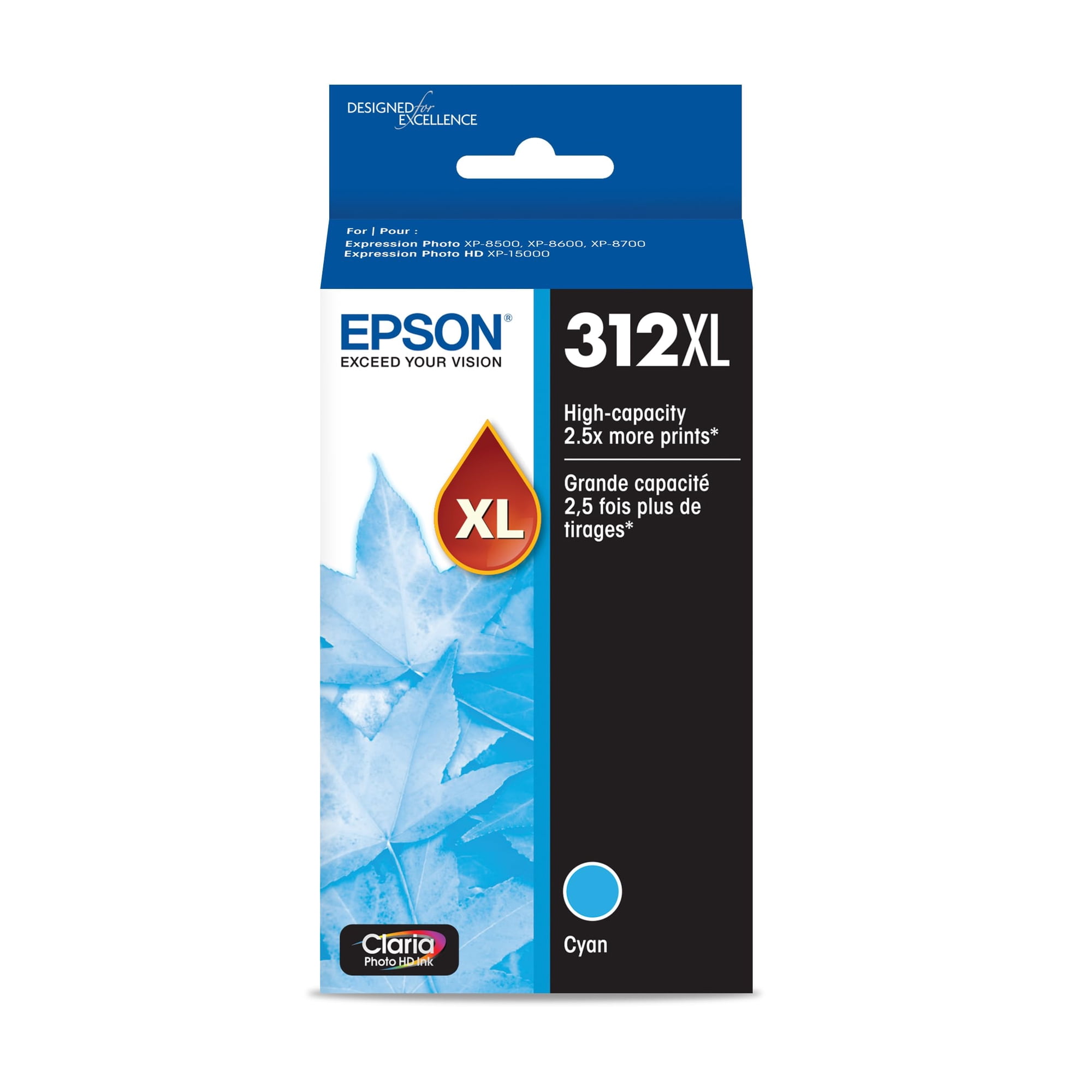 Cartucho De Tinta Epson 312 Claria Photo Hd Cyan T312xl220-s