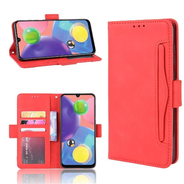 Funda Cartera Magnética para Samsung Galaxy A70S- Tarjetero Desmontable, Cuero PU, Soporte