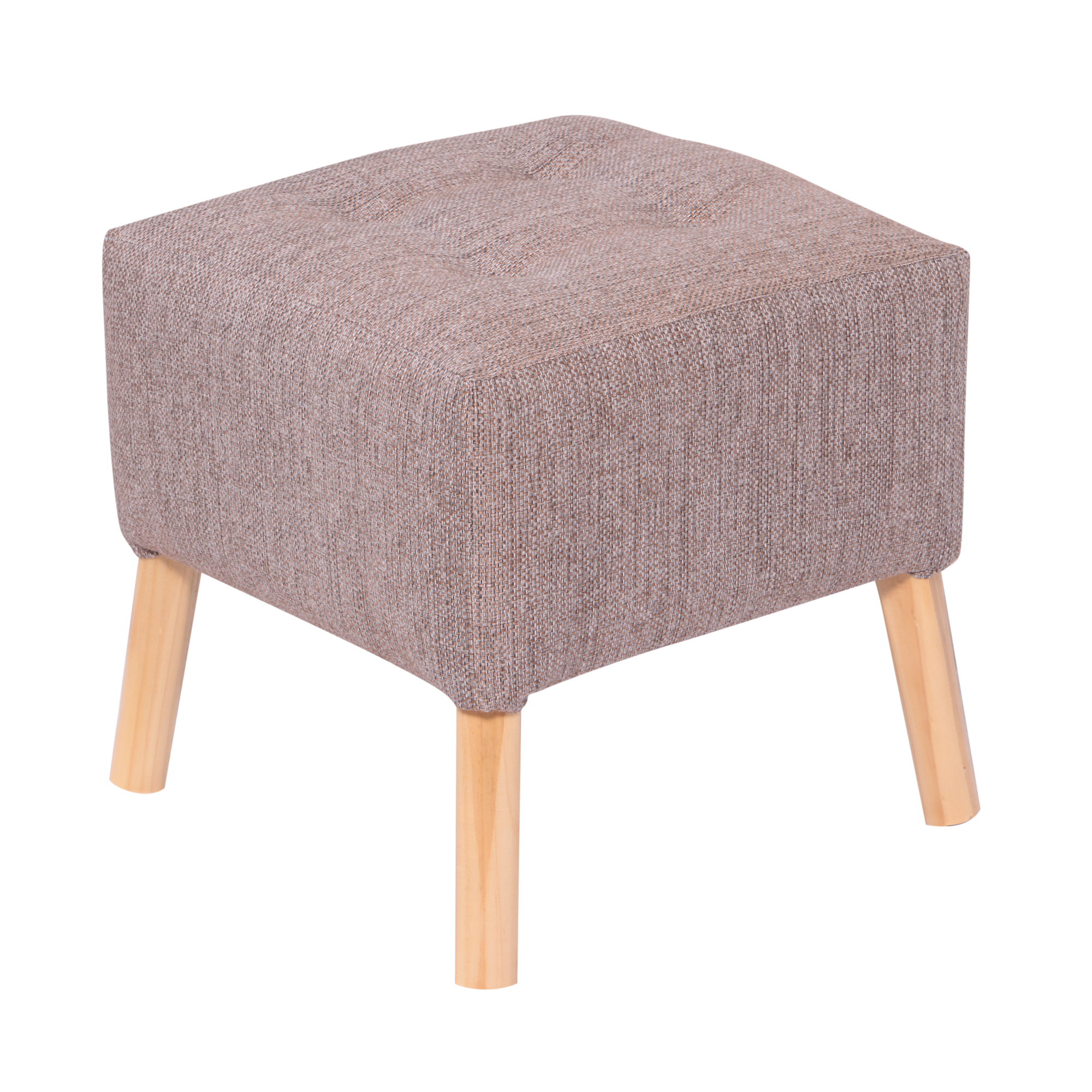 Máxima Design - Pouf Alemania Gris Beige Omega 42X42X43 Cm