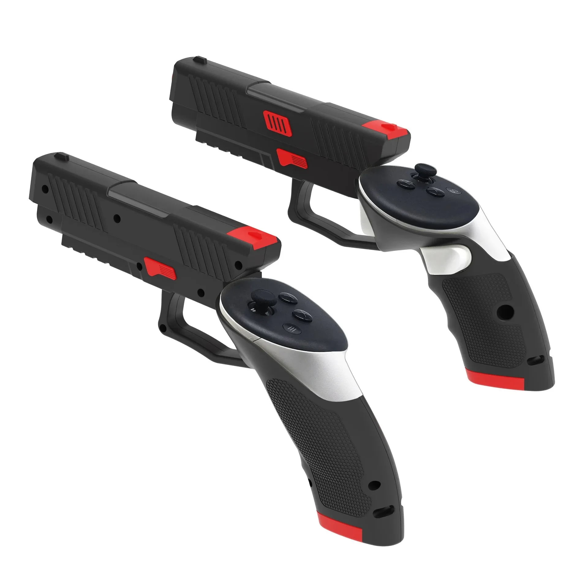 Genérico - Adecuado Para Meta Quest 3 Pistola Doble Experiencia Virtual Mejorada Para Quest 3s Accesorios Vr Gafas Mango Pistola Caso-negro