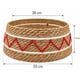 thumbnail image 5 of Canasto Mimbre Base Tejida Navideña Para Arbol Navidad Zigza beige, 5 of 5