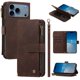 thumbnail image 1 of Funda Cartera iPhone 18 Pro Max con Ranuras y Cierre Magnético, Marrón, 1 of 6