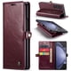 thumbnail image 1 of 1pc Phone Case With Luxury Retro Flip Artificial Leather Case For Samsung Galaxy Z Fold 5 5G Fold5 Wallet With Card Holder Shockproof Cover, 1 of 3