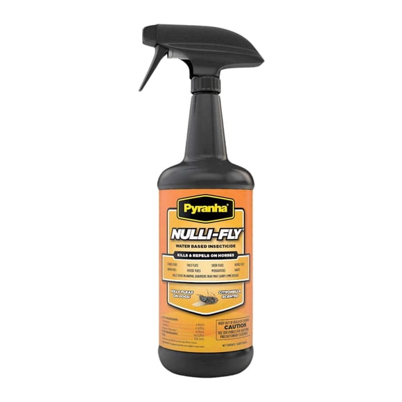 Spray repelente de moscas Pyranha para caballos 946 ml