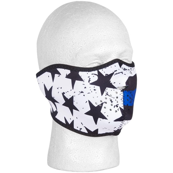 Media máscara térmica de neopreno Fox Outdoor Police Thin Blue Line