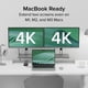 thumbnail image 3 of Adaptador USB C a HDMI, doble monitor, conectable, 4K, 60 Hz, Mac, 3 of 9