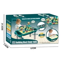 Genérico - Mesa Juguete Construcción Con Bloques 3 En 1
