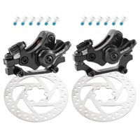 Magideal - Juego De Frenos De Disco De Bicicleta, Freno De Disco De Tracción De Línea Reemplazado Con Rotor, Sistema De Freno De Disco De Bicicleta Para Piezas D Delantero Trasero140
