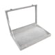 thumbnail image 1 of Caja de almacenamiento de joyas, bandeja de joyería con tapa transparente, soporte para presentación de joyería para anillos, pendientes, collares, pu Gris, 1 of 5