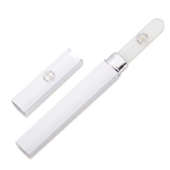 Juego de limas de uñas Malva Belle 2 piezas blancas, 3 mm, vidrio de cristal