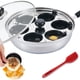 thumbnail image 1 of Sartén para escalfar huevos Eggssentials, antiadherente, de acero inoxidable, 1 of 7