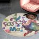 thumbnail image 4 of Alfombra Redonda de Felpa Coral Fancy Nancy 60cm, 4 of 6