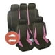 thumbnail image 1 of Funda Cubre Asientos Class Fucsia 11 Piezas / 5 Cabeceras Negro, 1 of 3