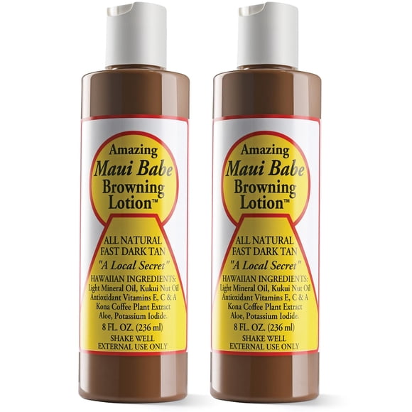 Loción bronceadora Maui Babe 240 ml (paquete de 2)