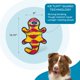 thumbnail image 3 of Juguete Durablez Mediano Outward Hound Gecko de 35 cm, Peluche con Chirrido, Naranja, 3 of 6