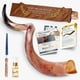 thumbnail image 1 of Shofar HalleluYAH Cuerno de Kudu 61‑76 cm – Juego Israelí, 1 of 8