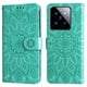 thumbnail image 4 of Funda tipo cartera FOXDOCK para Xiaomi 14 Pro , diseño girasol en relieve, cuero PU, cierre magnético, soporte y tarjetero, 4 of 5