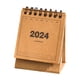 thumbnail image 2 of Calendario 2024, Calendario De Escritorio Pequeño Portátil Independiente Para Oficina, Hogar, Escritorio, Piel De Vaca, 2 of 5