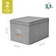 thumbnail image 2 of Pack 2 Cajas Organizadoras Plegable Grandes Con Tapa De Lino, 2 of 9