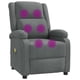 thumbnail image 3 of Sillón de masaje VidaXL de tela gris oscuro con masaje de 6 puntos, 3 of 3
