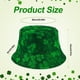 thumbnail image 2 of Sombrero de pescador con estampado de trébol teñido anudado, reversible de doble cara para el Día de San Patricio, plegable, con fondo verde, para playa, accesorios para el Día de San Patricio para mu, 2 of 7