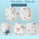 thumbnail image 3 of 5pcs Detachable And Washable Eco-Friendly Reusable Gauze Diaper, Baby Diaper, Newborn Diaper, Pure Cotton, Washable Baby Diaper Pants, Summer, 3 of 4
