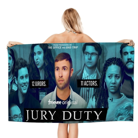 Servicio de Jurado Toalla de playa de secado rápido con diseño temático, regalo para mujeres y niñas, ideal para cumpleaños, fans, amantes de la música, uso en la playa o al aire libre, 78 × 160 cm
