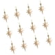 thumbnail image 1 of 12 Piezas De Adornos Navideños Con Forma De Estrella, Decoraciones Navideñas Para Medias Navideñas, Color Champán, 1 of 5