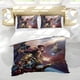thumbnail image 5 of Planeta del Tesoro Conjunto de sábanas temático, trío de piezas, cómodo y amigable con la piel, diseño único, regalo de decoración para el hogar para familiares, amigos y fans, 90 cm * 190 cm, 5 of 6