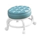 thumbnail image 4 of Taburete Giratorio De 360° Con Asiento Bajo Y Ruedas, Silencioso, Para Cocina, Peluquería, Oficina, Color Azul, 4 of 5