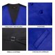 thumbnail image 3 of Gilet Satin Formal Hombre Chaqueta Sin Mangas Matrimonio azul L, 3 of 5