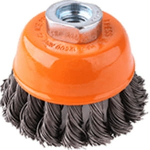 Grata Copa Acero Trenzado 3'' - Calibre De 0,5 Mm - Toma M14 - Hela