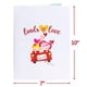 thumbnail image 3 of Tarjeta de felicitación con forma de amor en 3D, romántica, desplegable, para el Día de la Madre, 3 of 8