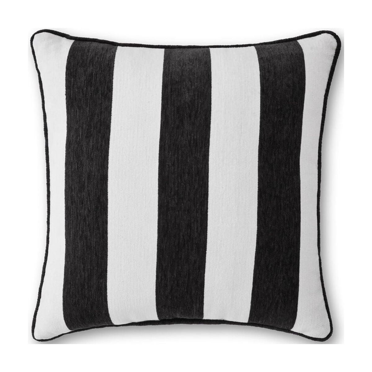 Cojín Exterior Better Homes Gardens 45x45cm Rayas Negro Blanco