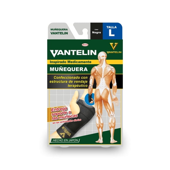 Muñequera Estabilizadora Vantelin L Negra